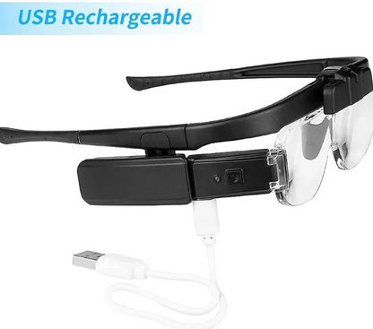Rechargeable Hands-Free Magnifying Glass