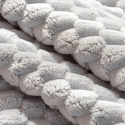 Premium Velvet Sofa Throw With Elegant Textured Pattern