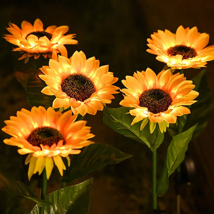 Waterproof Solar Sunflower Garden Light – Outdoor Patio Decoration with LED