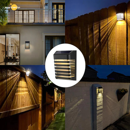 Solar LED Wall Lamp – Outdoor Solar-Powered Lighting for Garden and Patio Decoration