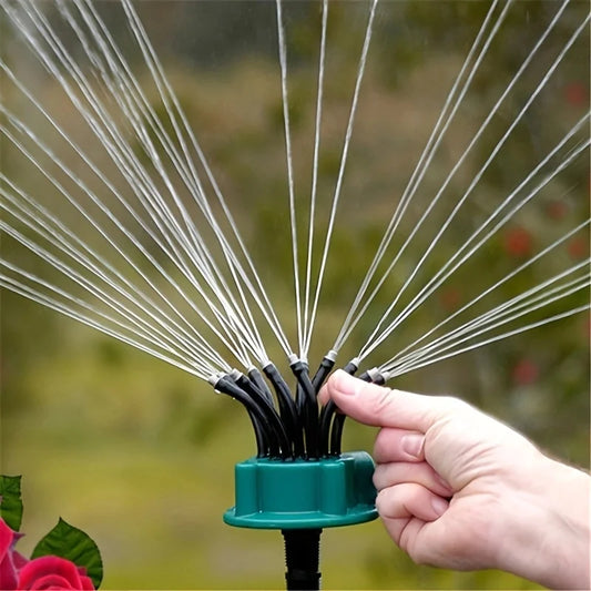 12-in-1 Garden Irrigation System - Adjustable 360-Degree Sprinkler for Efficient Watering