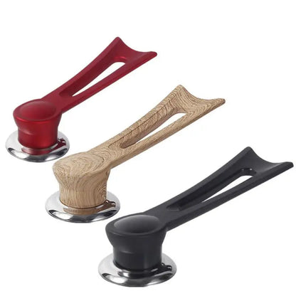 Wooden Pot Lid Handle with Stainless Steel Base