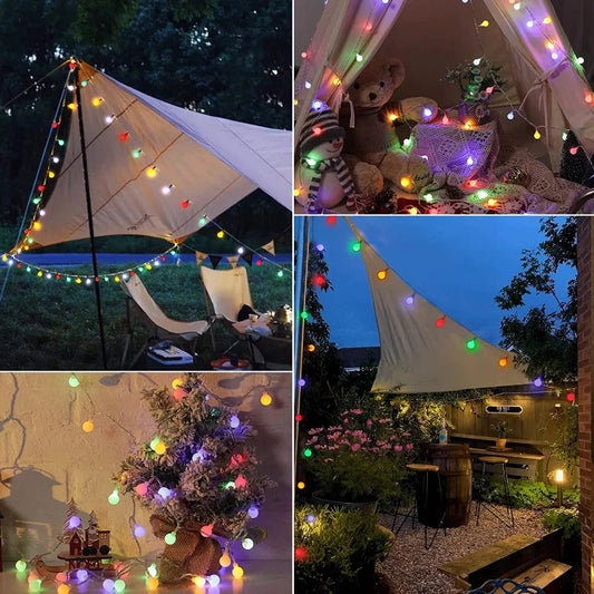 Solar-Powered LED Fairy Lights For Outdoor Decoration – Brighten Your Garden Or Patio