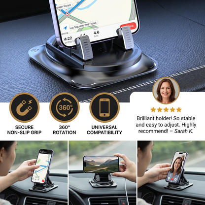 Car Phone Holder – Non-Slip Smartphone Mount for Dashboard & Center Console