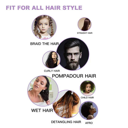 4-Piece Hair Detangler Brush Set