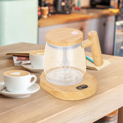 Dual-Purpose Wooden Mixing Cup