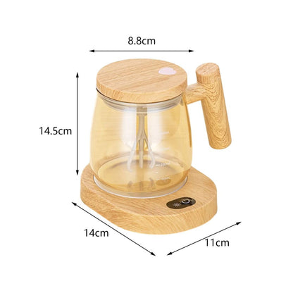 Dual-Purpose Wooden Mixing Cup