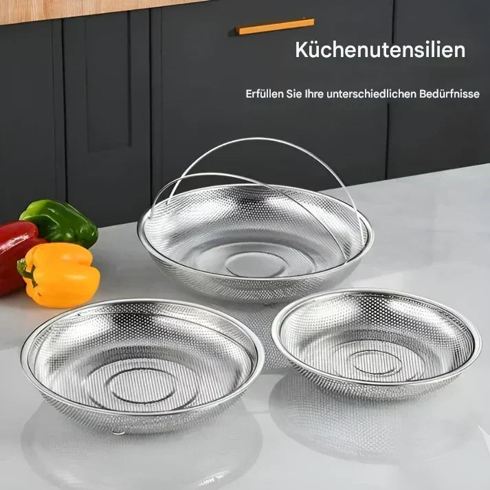 Foldable Stainless Steel Steamer Basket Colander
