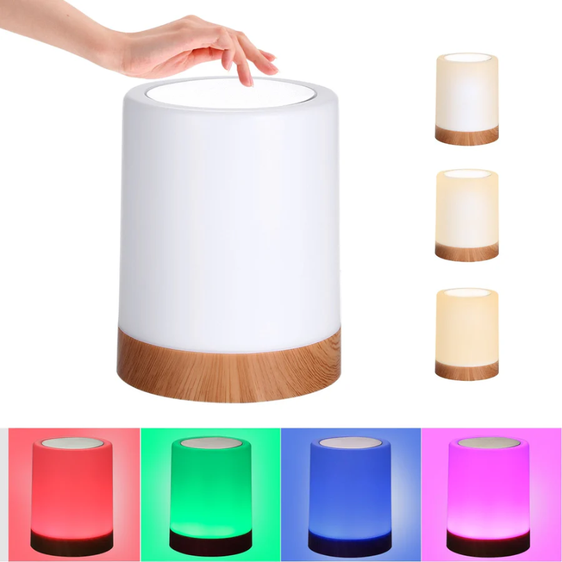 Adjustable LED Night Lamp With Modern Design And Color Changing Features