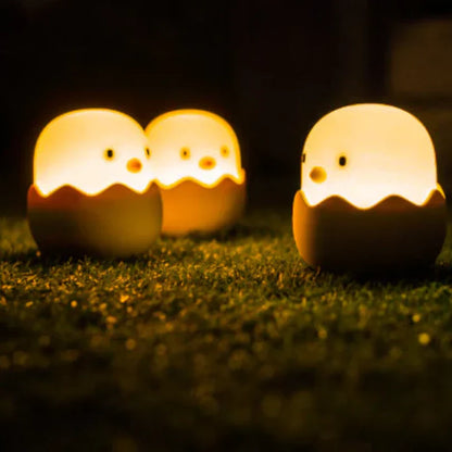 Cute Kuiken Night Lamp for Children – LED Egg Design for Kids' Room