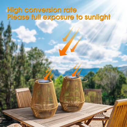 Handcrafted Weatherproof Solar Garden Lamp