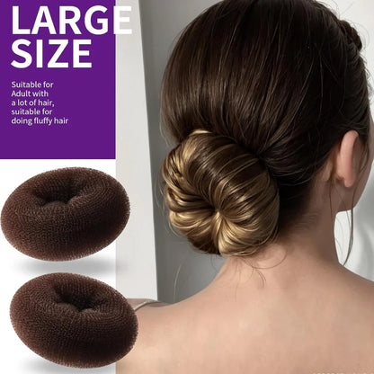 Volumizing Hair Donut Bun Maker – Set Of 7 With Accessories