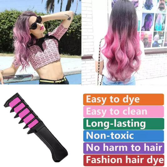 Temporary Hair Chalk Stick | Vibrant & Washable Hair Colors