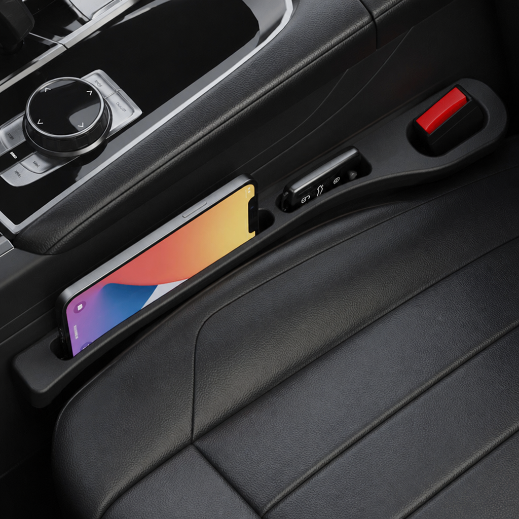 Universal Car Seat Gap Filler with Storage Function for a Cleaner Interior