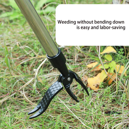 Ergonomic Weed Remover Tool – Easy Root Cutter with Shovel Clip for Gardening
