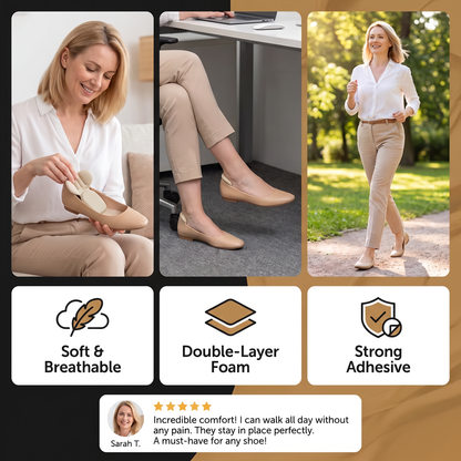 Soft & Breathable Double-Layer Foam Heel Cushions
