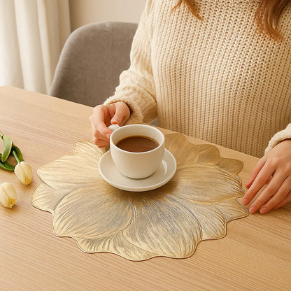 Creative Floral Table Set – Waterproof and Oil-Resistant