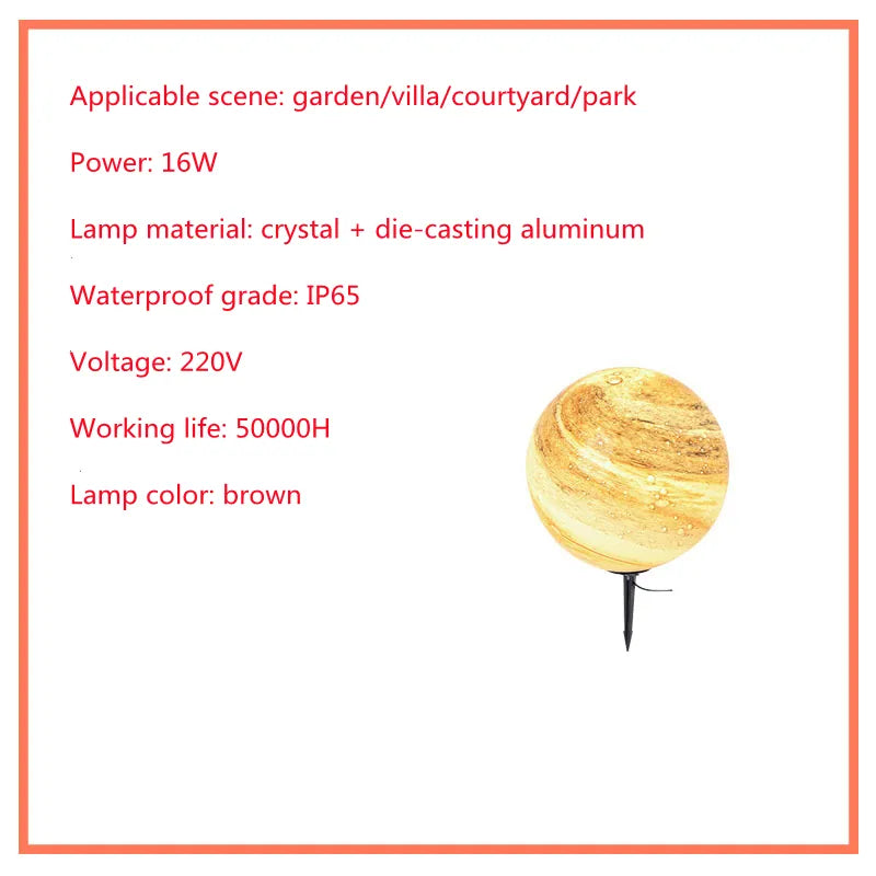 Solar LED Garden Globe Light – Weatherproof Outdoor Lighting for Lawn & Patio