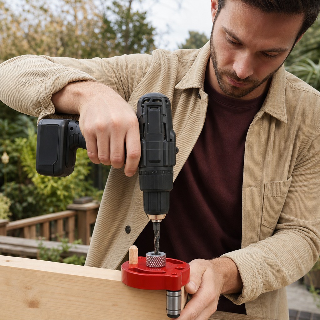 Self-Centering Doweling Jig – Precision Drill Guide