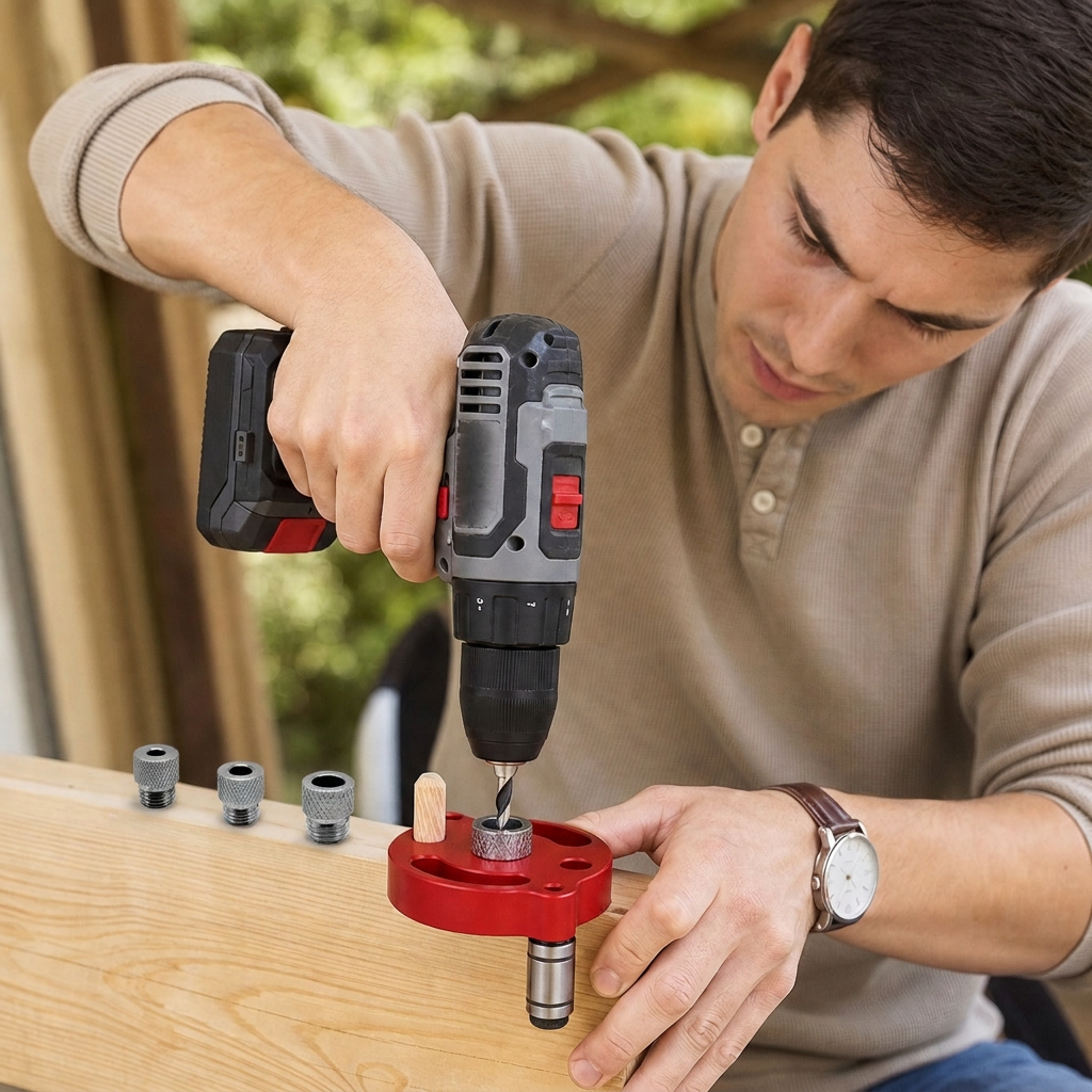 Self-Centering Doweling Jig – Precision Drill Guide
