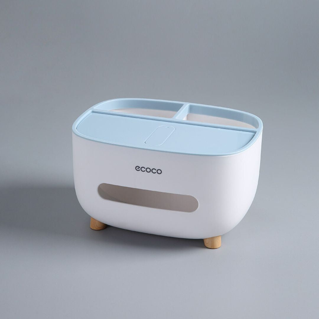Multi-Functional 4-in-1 Tissue Box Organizer