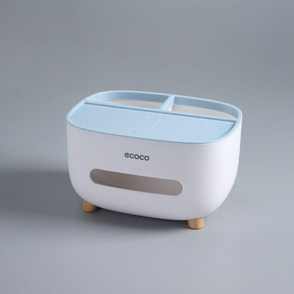 Multi-Functional 4-in-1 Tissue Box Organizer
