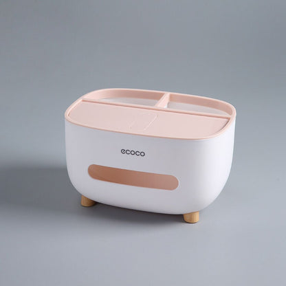 Multi-Functional 4-in-1 Tissue Box Organizer
