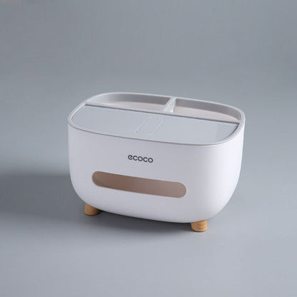 Multi-Functional 4-in-1 Tissue Box Organizer