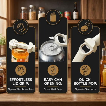 Multifunctional Stainless Steel All-in-One Opener