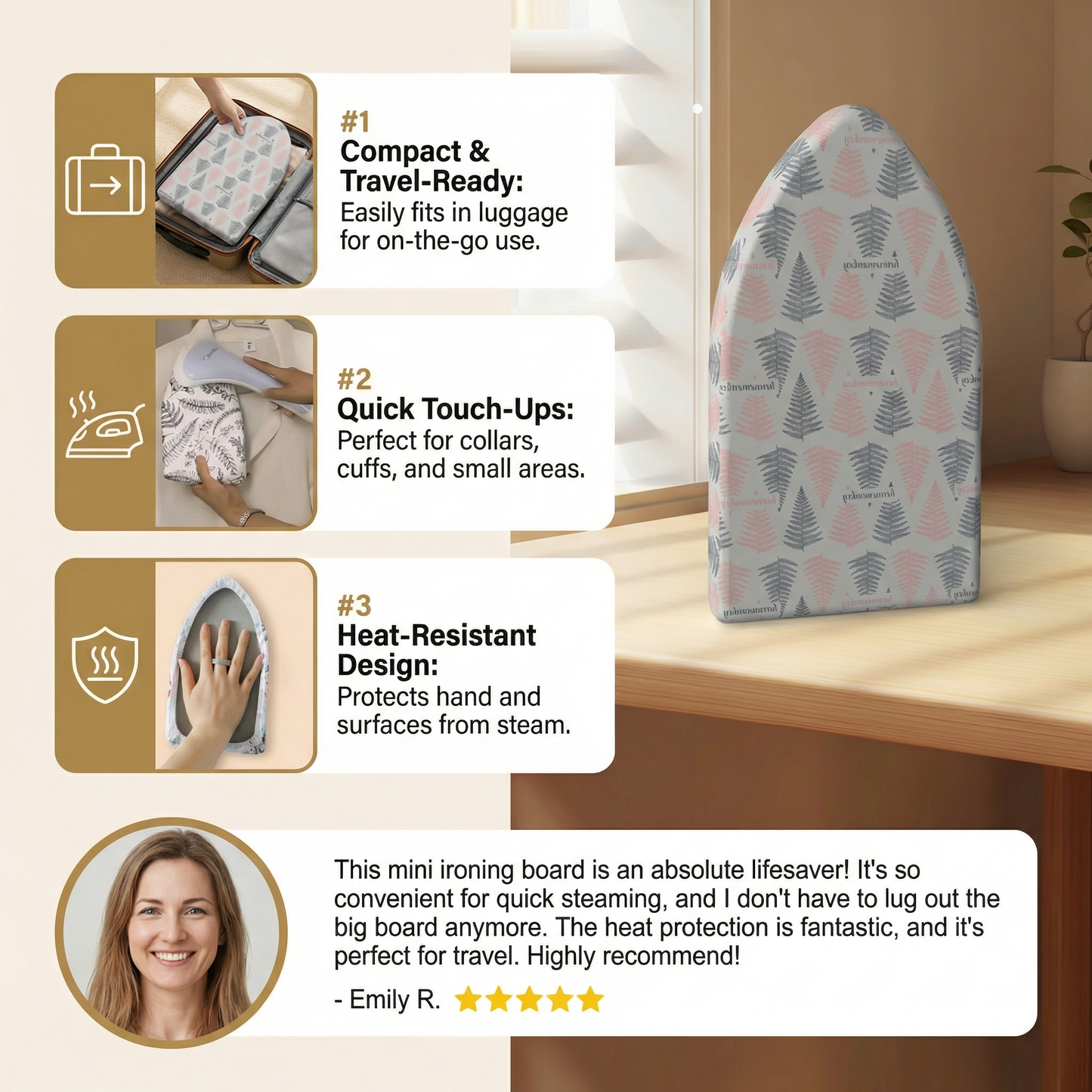 Heat-Resistant Ironing Glove – Insulated Protection from Steam & Heat