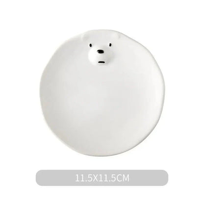 Polar Bear Bowl and Mug Set – Cute Ceramic Tableware