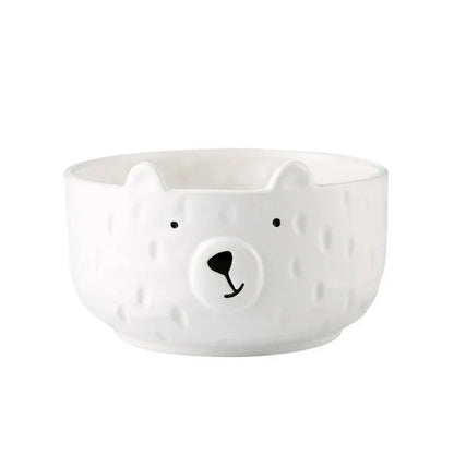 Polar Bear Bowl and Mug Set – Cute Ceramic Tableware