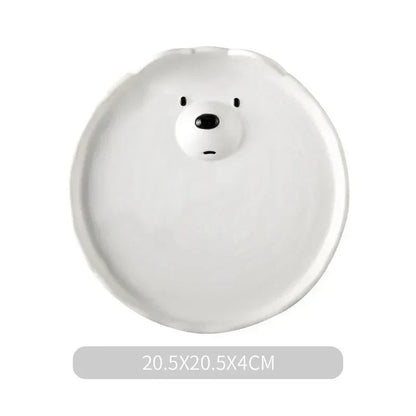 Polar Bear Bowl and Mug Set – Cute Ceramic Tableware