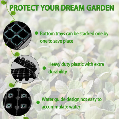 Rectangular Seedling Tray - Ideal for Germination and Plant Growth