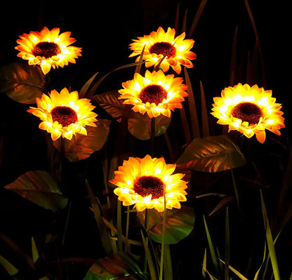 Waterproof Solar Sunflower Garden Light – Outdoor Patio Decoration with LED