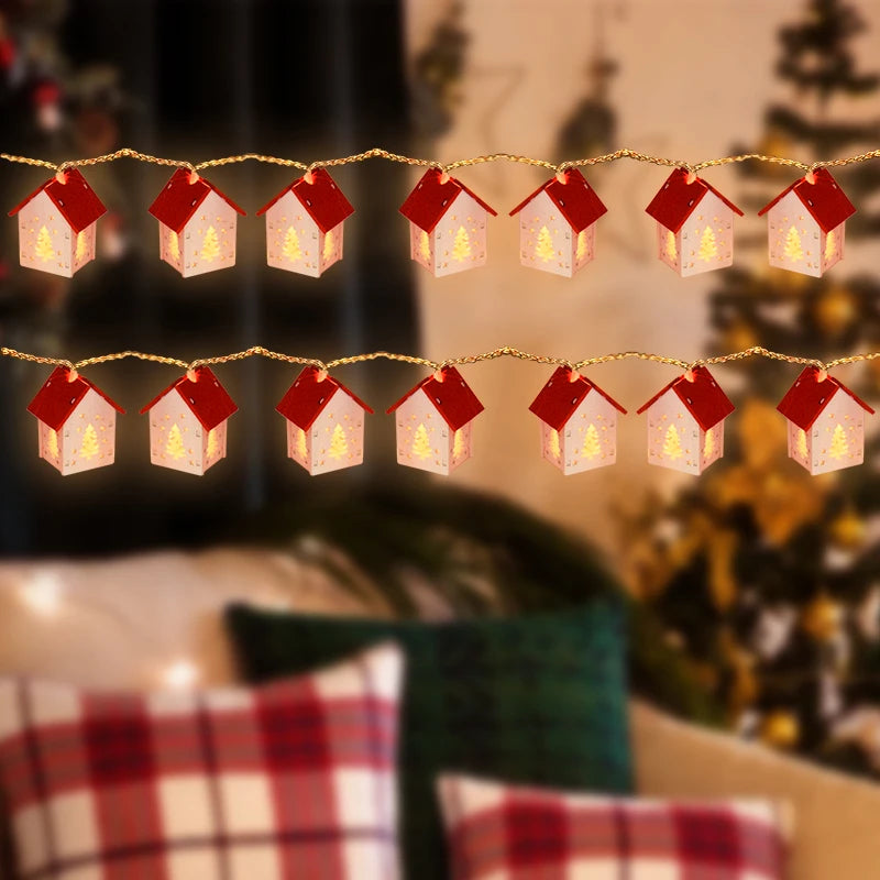 LED Christmas Wooden Houses With Festive Lighting – Holiday Decorations For Your Home