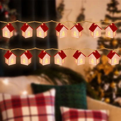 LED Christmas Wooden Houses With Festive Lighting – Holiday Decorations For Your Home