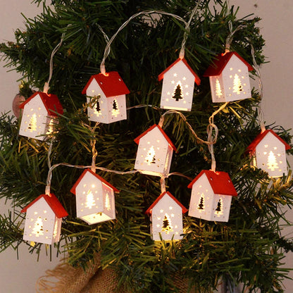 LED Christmas Wooden Houses With Festive Lighting – Holiday Decorations For Your Home