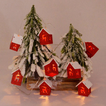 LED Christmas Wooden Houses With Festive Lighting – Holiday Decorations For Your Home