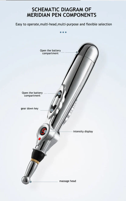 Rechargeable Acupuncture Pen | Meridian Stimulator For Targeted Pain Relief
