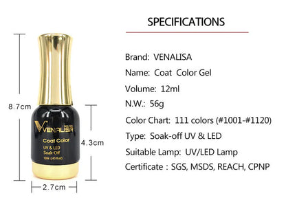 UV & LED Gel Nail Polish – Long-Lasting Soak-Off Formula