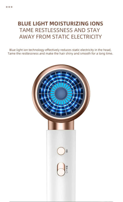 Professional 2400W Ionic Hair Dryer With Hot & Cold Air Function