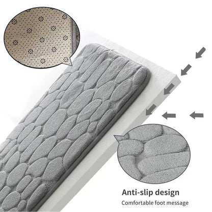 Non-Slip Memory Foam Bath Mat – Soft Absorbent for Bathroom