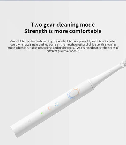 Rechargeable Waterproof Sonic Toothbrush With USB Charging
