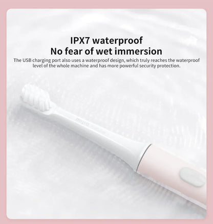 Rechargeable Waterproof Sonic Toothbrush With USB Charging