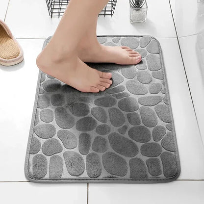 Non-Slip Memory Foam Bath Mat – Soft Absorbent for Bathroom