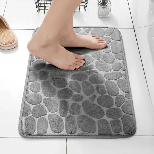 Non-Slip Memory Foam Bath Mat – Soft Absorbent for Bathroom