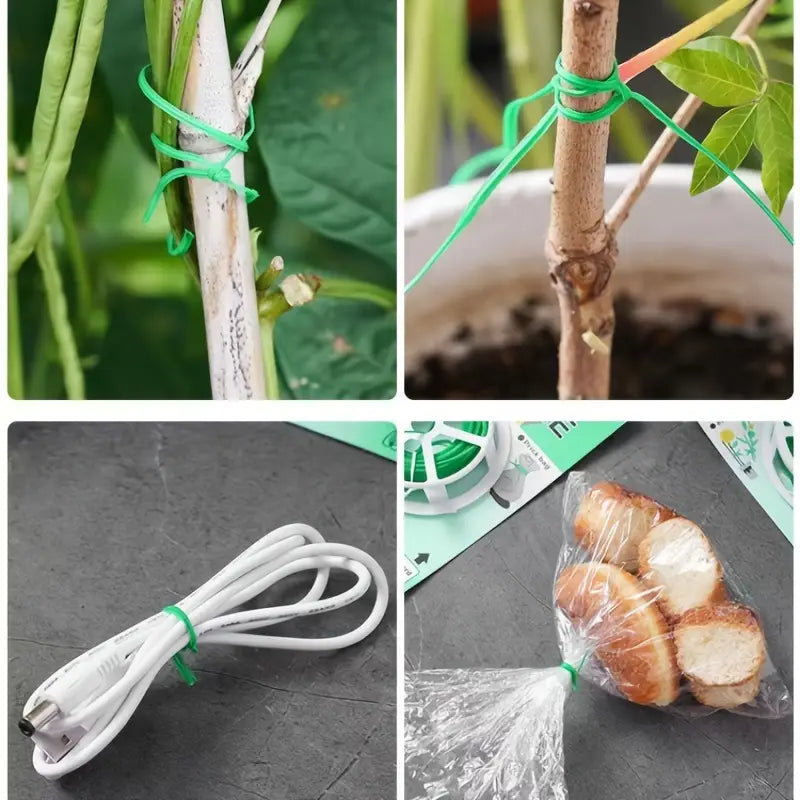 Plant Support Twist Tie Roll – 50m Garden Wire for Securing and Training Plants