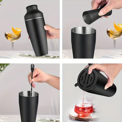Stainless Steel Professional Cocktail Set – Complete Bartender Kit for Perfectly Crafted Drinks