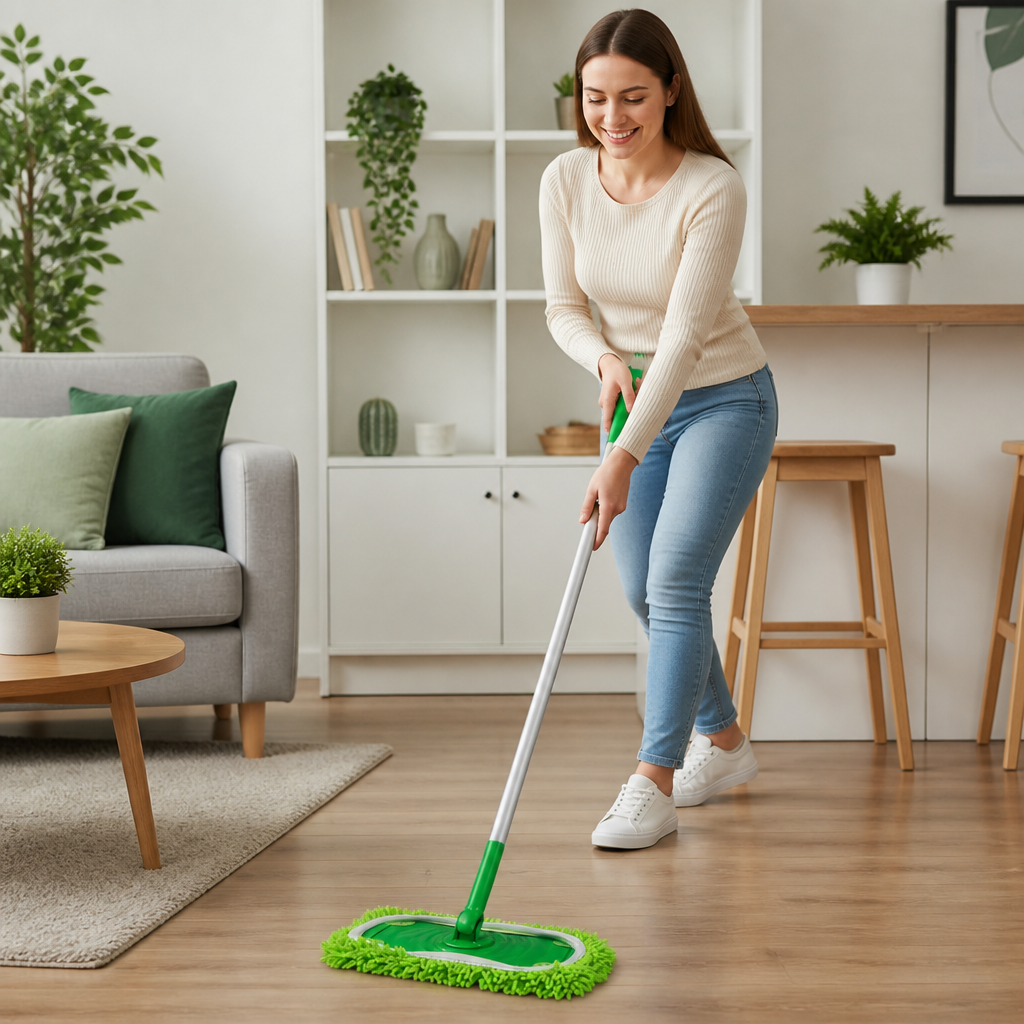 Reusable Microfiber Mop Pads for Swiffer Sweeper – Washable Wet & Dry Floor Cleaning Refills
